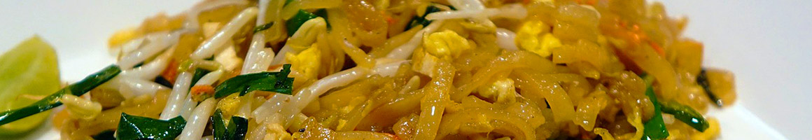 Eating Asian Fusion Thai at Bann Thai restaurant in Wichita, KS.